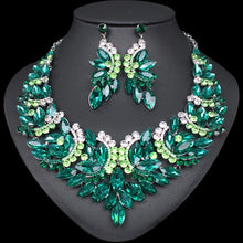 Load image into Gallery viewer, Fashion Crystal Necklace Earrings Set - winsomesboutique