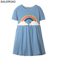 Load image into Gallery viewer, SAILEROAD Baby Girl Fancy Floral Print Dress for Summer - winsomesboutique