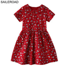 Load image into Gallery viewer, SAILEROAD Baby Girl Fancy Floral Print Dress for Summer - winsomesboutique