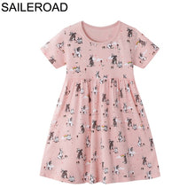 Load image into Gallery viewer, SAILEROAD Baby Girl Fancy Floral Print Dress for Summer - winsomesboutique