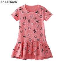 Load image into Gallery viewer, SAILEROAD Baby Girl Fancy Floral Print Dress for Summer - winsomesboutique