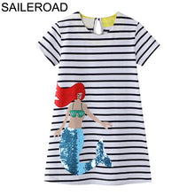 Load image into Gallery viewer, SAILEROAD Baby Girl Fancy Floral Print Dress for Summer - winsomesboutique