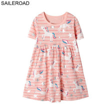 Load image into Gallery viewer, SAILEROAD Baby Girl Fancy Floral Print Dress for Summer - winsomesboutique