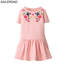Load image into Gallery viewer, SAILEROAD Baby Girl Fancy Floral Print Dress for Summer - winsomesboutique