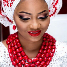 Load image into Gallery viewer, 100% Original Coral Beads Jewelry Set 3 Layers - winsomesboutique