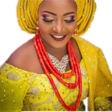 Load image into Gallery viewer, 100% Original Coral Beads Jewelry Set 3 Layers - winsomesboutique