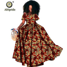 Load image into Gallery viewer, African Casual Print Maxi A-Line Off Shoulder Wax Attire Party Wedding Dress - winsomesboutique