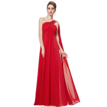Load image into Gallery viewer, A-line One Shoulder Royal Blue Long Evening Dresses - winsomesboutique