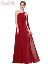 Load image into Gallery viewer, A-line One Shoulder Royal Blue Long Evening Dresses - winsomesboutique