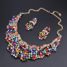 Load image into Gallery viewer, Pink Crystal Bridal Jewelry Sets - winsomesboutique