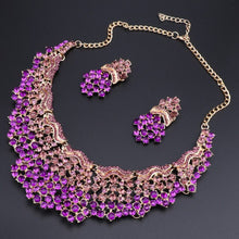 Load image into Gallery viewer, Pink Crystal Bridal Jewelry Sets - winsomesboutique