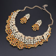 Load image into Gallery viewer, Pink Crystal Bridal Jewelry Sets - winsomesboutique