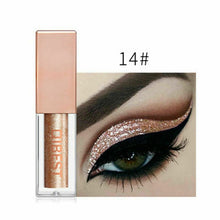 Load image into Gallery viewer, QiBest 15 Colors Glitter Liquid Waterproof  Eyeshadow - winsomesboutique