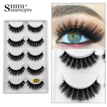 Load image into Gallery viewer, 5 Pairs Mink False Eyelashes - winsomesboutique