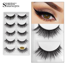 Load image into Gallery viewer, 5 Pairs Mink False Eyelashes - winsomesboutique