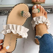 Load image into Gallery viewer, Flat Flip Flops String Bead Wedges Women Sandals - winsomesboutique