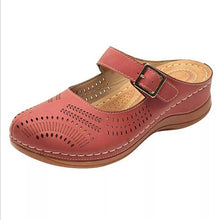 Load image into Gallery viewer, PU Leather Round Head Closed Toe Sandals - winsomesboutique