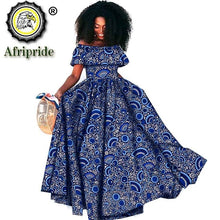 Load image into Gallery viewer, African Casual Print Maxi A-Line Off Shoulder Wax Attire Party Wedding Dress - winsomesboutique