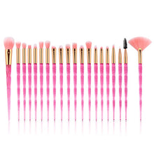 Load image into Gallery viewer, 20pcs Diamond Makeup Brush Set Contour Beauty Cosmetic Colorful For Make Up Tool - winsomesboutique