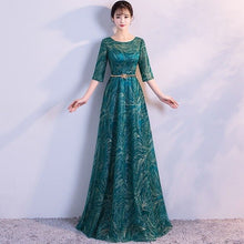 Load image into Gallery viewer, Shiny Sequin Long Evening Dress - winsomesboutique