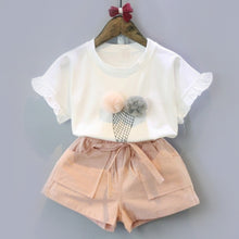 Load image into Gallery viewer, Melario Cotton Summer Vest Two Piece Sleeveless Girls Clothes Suit Casual Dot Outfits - winsomesboutique