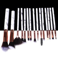 Load image into Gallery viewer, 5/10/15pcs Professional Marble Makeup Brushes Tool Natural Brush Set Kit - winsomesboutique