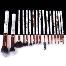 Load image into Gallery viewer, 5/10/15pcs Professional Marble Makeup Brushes Tool Natural Brush Set Kit - winsomesboutique