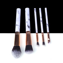 Load image into Gallery viewer, 5/10/15pcs Professional Marble Makeup Brushes Tool Natural Brush Set Kit - winsomesboutique