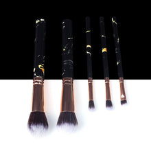 Load image into Gallery viewer, 5/10/15pcs Professional Marble Makeup Brushes Tool Natural Brush Set Kit - winsomesboutique