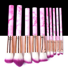 Load image into Gallery viewer, 5/10/15pcs Professional Marble Makeup Brushes Tool Natural Brush Set Kit - winsomesboutique