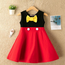 Load image into Gallery viewer, 3-12 Years Girls Summer Polka-Dot Dress Sleeveless Bow Ball Gown Clothing - winsomesboutique