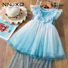 Load image into Gallery viewer, Princess Sequins Lace Mesh Party Costumes Dresses For Girls 3-8Y Birthday Clothes - winsomesboutique