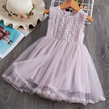 Load image into Gallery viewer, Princess Sequins Lace Mesh Party Costumes Dresses For Girls 3-8Y Birthday Clothes - winsomesboutique
