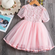 Load image into Gallery viewer, Princess Sequins Lace Mesh Party Costumes Dresses For Girls 3-8Y Birthday Clothes - winsomesboutique