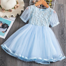 Load image into Gallery viewer, Princess Sequins Lace Mesh Party Costumes Dresses For Girls 3-8Y Birthday Clothes - winsomesboutique