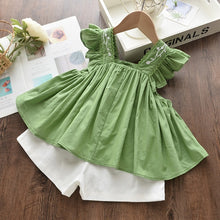 Load image into Gallery viewer, Short Sleeve T-Shirt+Pant Dress 2Pcs Children Clothes Suits - winsomesboutique