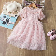 Load image into Gallery viewer, Princess Sequins Lace Mesh Party Costumes Dresses For Girls 3-8Y Birthday Clothes - winsomesboutique