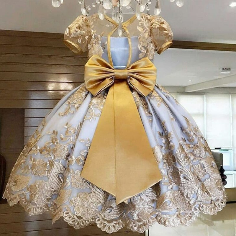 Girls Dress Elegant New Year Princess Children Party Dress Wedding Gow – winsomesboutique