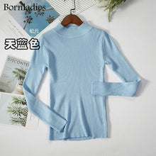 Load image into Gallery viewer, Turtleneck Knitting Bottoming Warm Sweaters, Bornladies Autumn Winter Basic