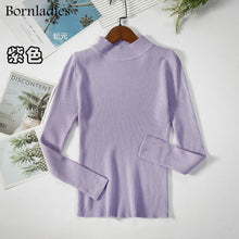Load image into Gallery viewer, Turtleneck Knitting Bottoming Warm Sweaters, Bornladies Autumn Winter Basic
