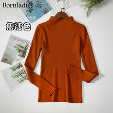 Load image into Gallery viewer, Turtleneck Knitting Bottoming Warm Sweaters, Bornladies Autumn Winter Basic