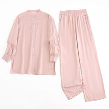 Load image into Gallery viewer, Women Tracksuit Sets Oversized Blouse and Wide Leg Pants 2 Pieces Sets High Quality Sets 6L40