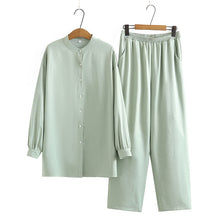 Load image into Gallery viewer, Women Tracksuit Sets Oversized Blouse and Wide Leg Pants 2 Pieces Sets High Quality Sets 6L40