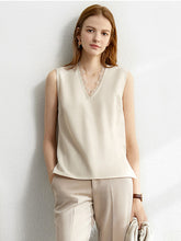 Load image into Gallery viewer, Amii Minimalism Spring Female Offical Lady Blazer Women,Lace Vneck Tanks, High Waist Women pants Female Shorts