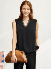 Load image into Gallery viewer, Amii Minimalism Spring Female Offical Lady Blazer Women,Lace Vneck Tanks, High Waist Women pants Female Shorts