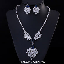Load image into Gallery viewer, Green Zirconia Rhinestone Fashion Jewelry Sets - winsomesboutique
