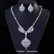 Load image into Gallery viewer, Green Zirconia Rhinestone Fashion Jewelry Sets - winsomesboutique