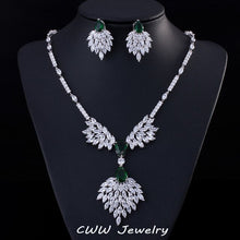 Load image into Gallery viewer, Green Zirconia Rhinestone Fashion Jewelry Sets - winsomesboutique