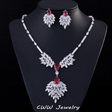Load image into Gallery viewer, Green Zirconia Rhinestone Fashion Jewelry Sets - winsomesboutique