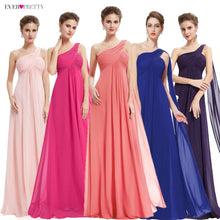 Load image into Gallery viewer, A-line One Shoulder Royal Blue Long Evening Dresses - winsomesboutique